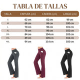 Diana - Pantalón de cintura alta elástico y corte ancho