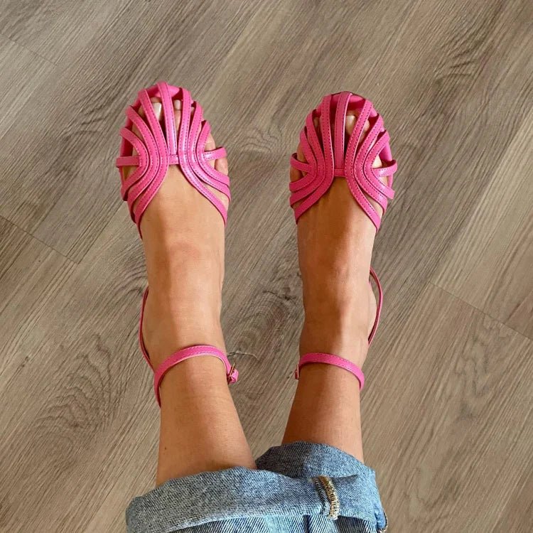 SANDALIA PLANA TRENZADA