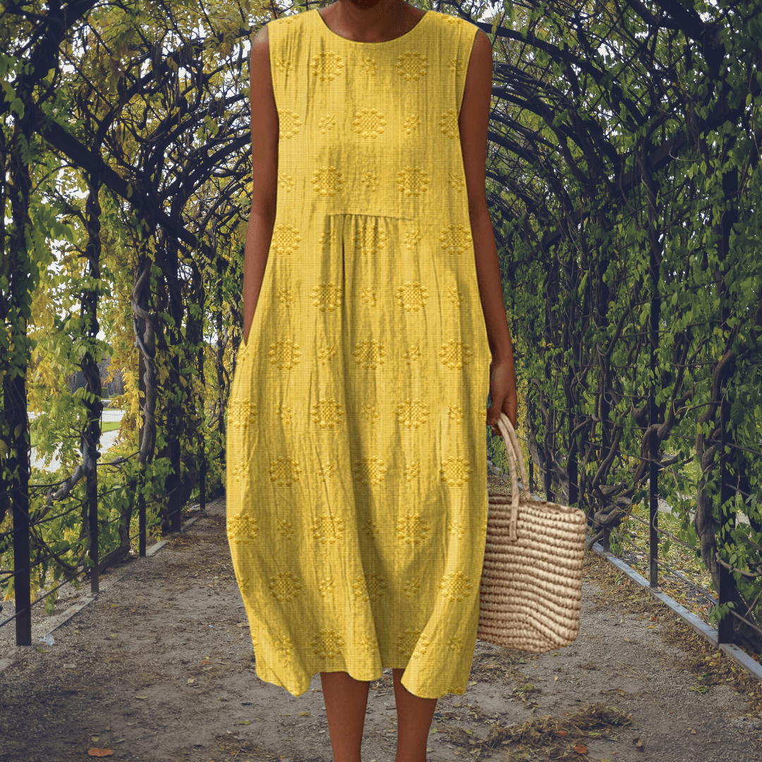 Anastasia | Vestido elegante sin mangas con bolsillos