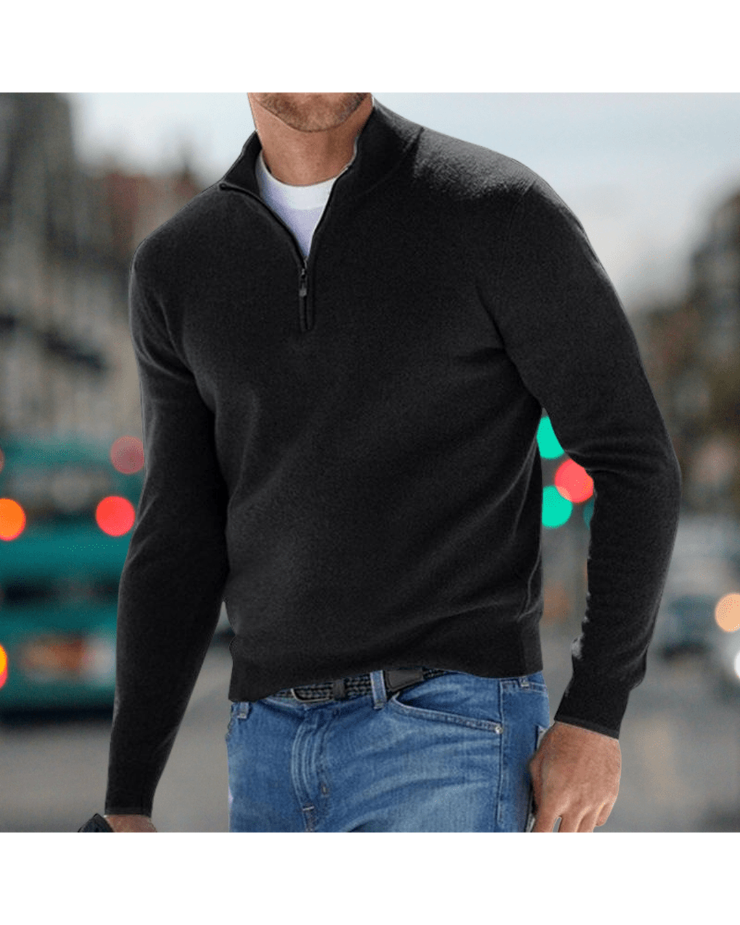 Carlos – Jersey con cremallera - Camila Fashions