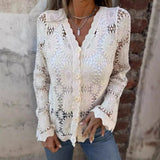 Isabela - Cardigan de encaje con cuello en V