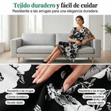 Elisa - Vestido de gasa floral elegante