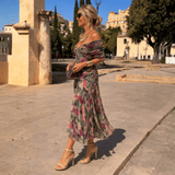 Lydia | Off-the-shoulder maxi dress