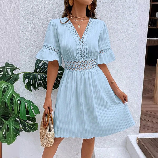 Clara | Vestido de verano cómodo con detalles de encaje