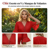 Clara – Vestido de verano cómodo con detalles de encaje