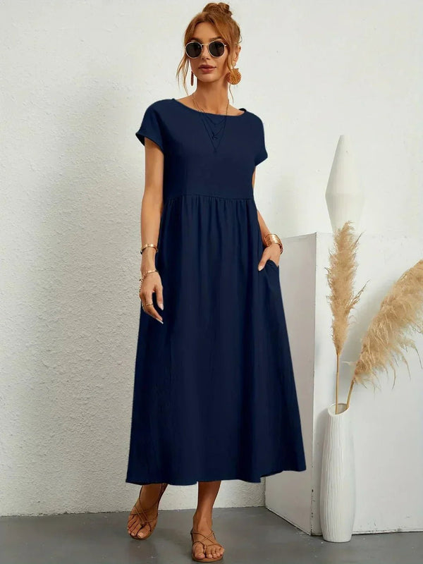 Gabriela - Vestido midi fluido de elegancia atemporal
