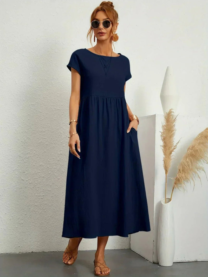 Gabriela - Vestido midi fluido de elegancia atemporal
