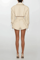 Priscila – Mono estilo gabardina asimétrico