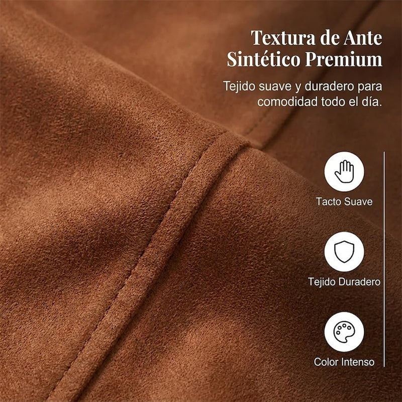 Sara - Chaqueta de mujer de imitación de ante
