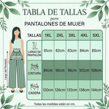 Iria - Pantalón capri acanalado de pierna ancha