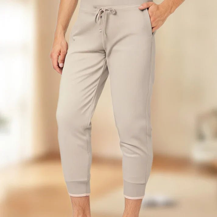 Lía - Pantalón capri ajustado de cintura alta