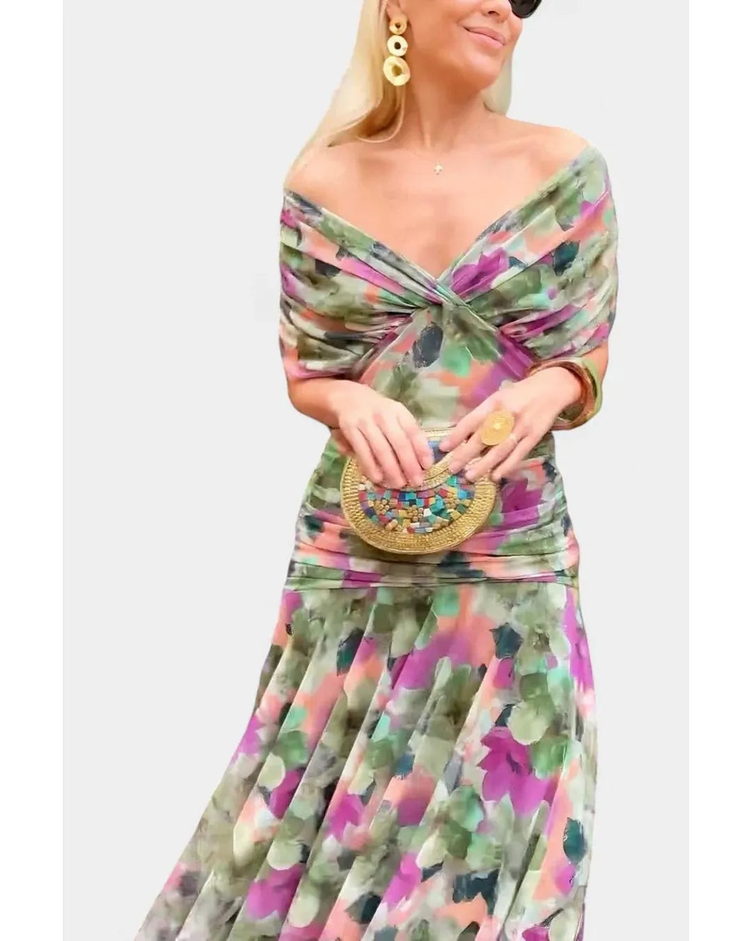 Alicia - Vestido floral de elegancia ligera - Camila Fashions