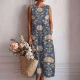 Alberte™ | Robe Midi Fleurie Classique