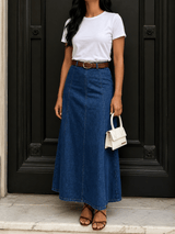Denim Skirt - Camila Fashions