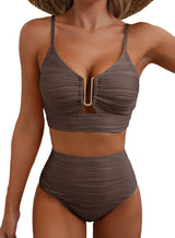 Luna – Bikini push-up de cintura alta