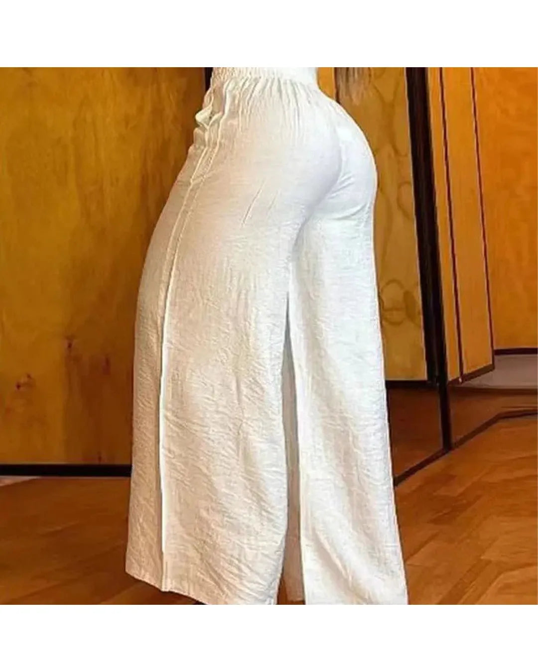Siena – Pantalones anchos de cintura alta con detalle de cinturón - Camila Fashions