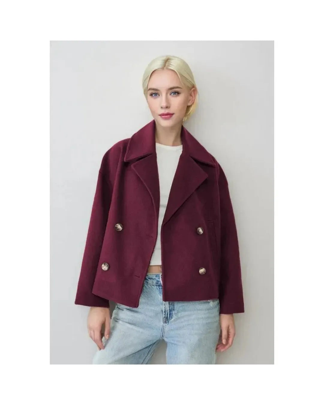 Adriana | Chaqueta cruzada elegante con botones - Camila Fashions