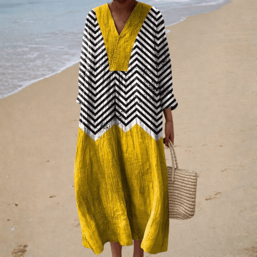 Vestido de verano estampado favorecedor