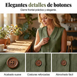 Valentina - Blusa con escote en V y botones