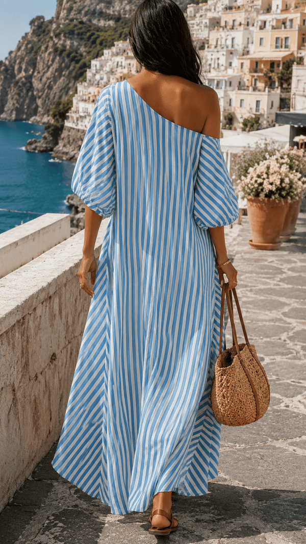 Amalfi Dress | Elegant Maxi with Coastal Ease