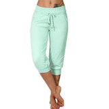 Lía - Pantalón capri ajustado de cintura alta