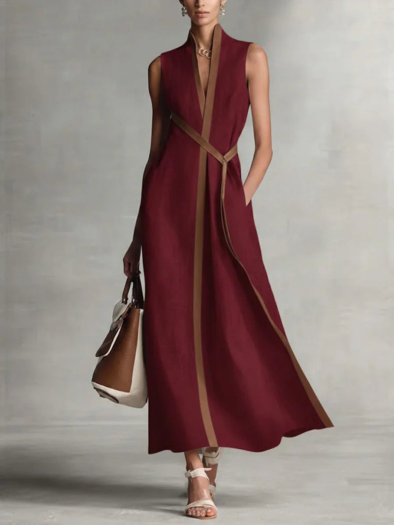 Clara | Vestido largo cruzado elegante