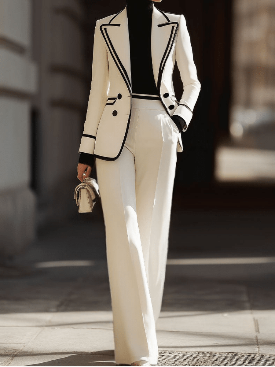Hildegarda – conjunto con blazer cruzado