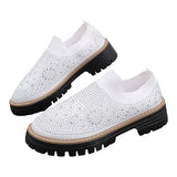 Aria - Mocasines sin cordones con pedrería brillante