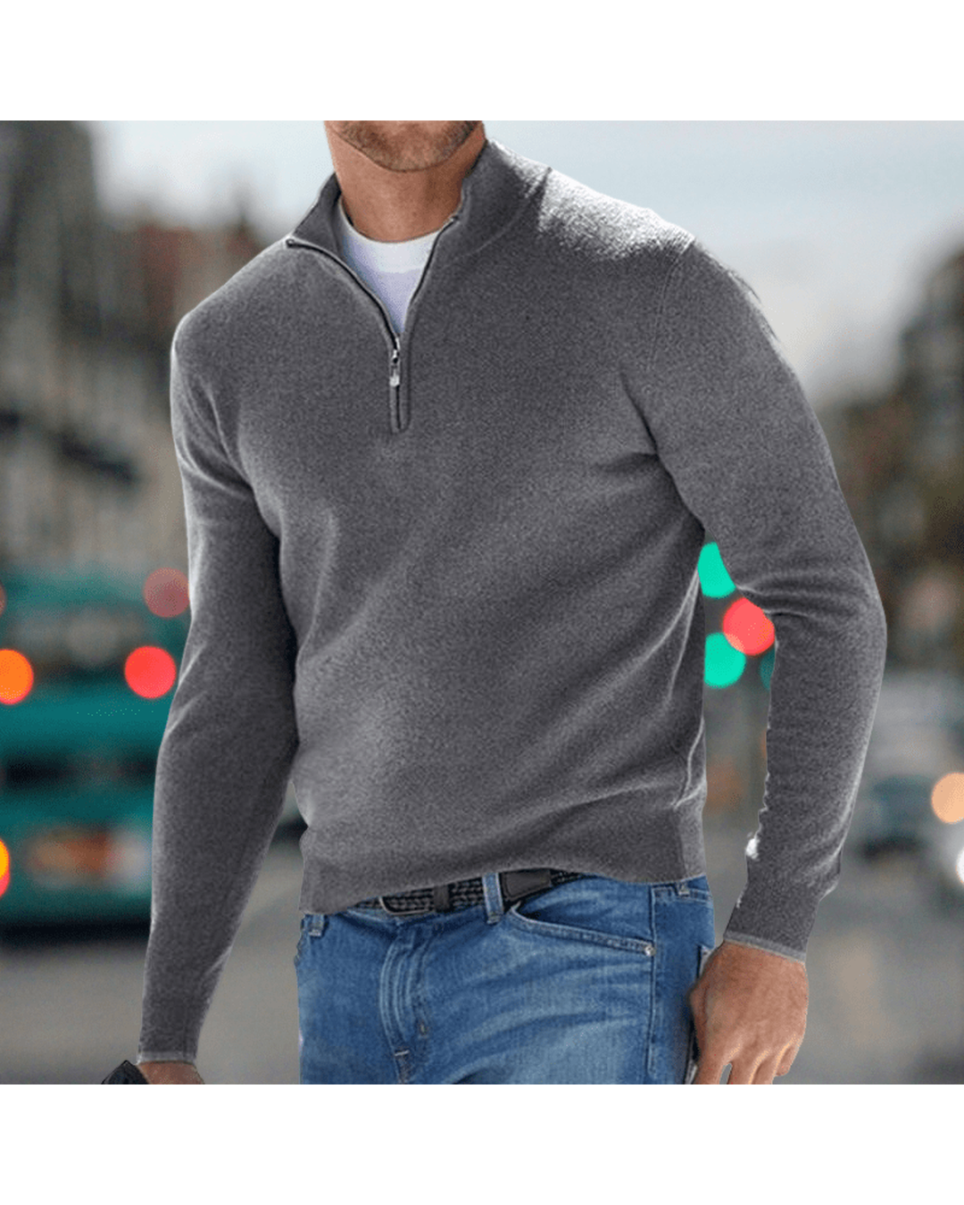 Carlos – Jersey con cremallera - Camila Fashions