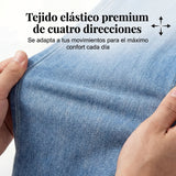 Claudia - Vaqueros elásticos acampanados de cintura alta