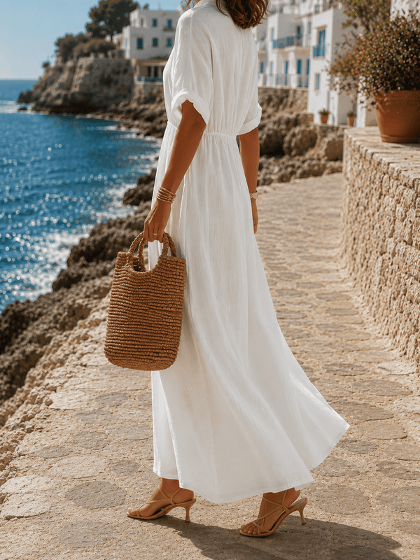 Sicilia Dress | Sunlit Mediterranean Maxi