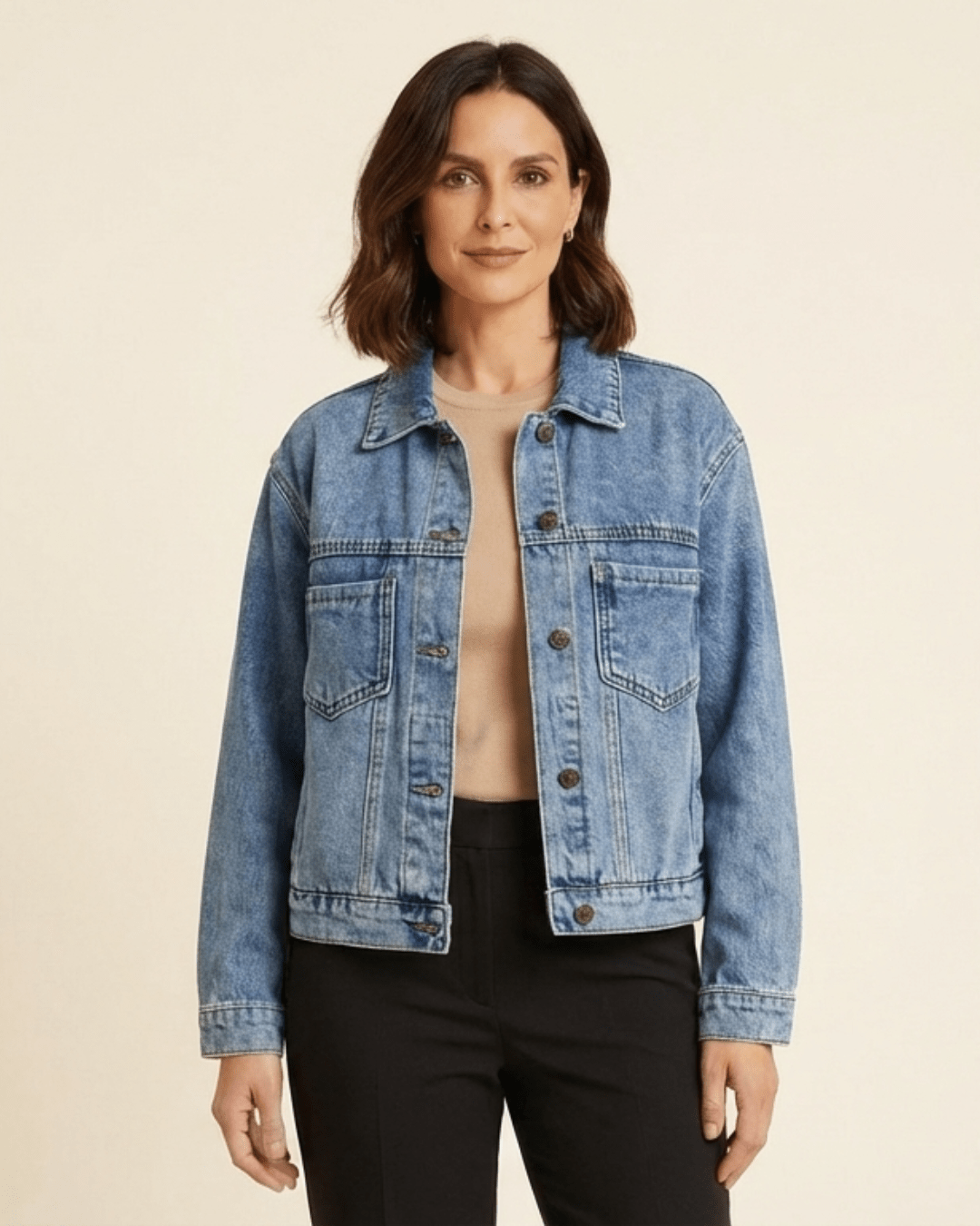 Noelia | Chaqueta vaquera con corte holgado - Camila Fashions