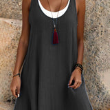 Victoria | Vestido veraniego sin tirantes con efecto superpuesto