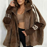 Ainoa - Chaqueta casual con capucha y cremallera