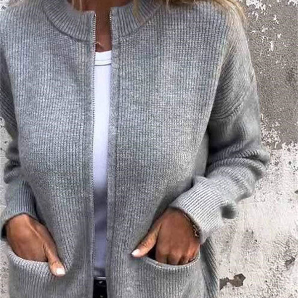 Vera - Chaqueta de punto con cremallera