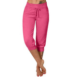 Tamara – Pantalones capri con cordón en la cintura