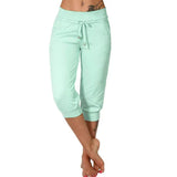 Tamara – Pantalones capri con cordón en la cintura