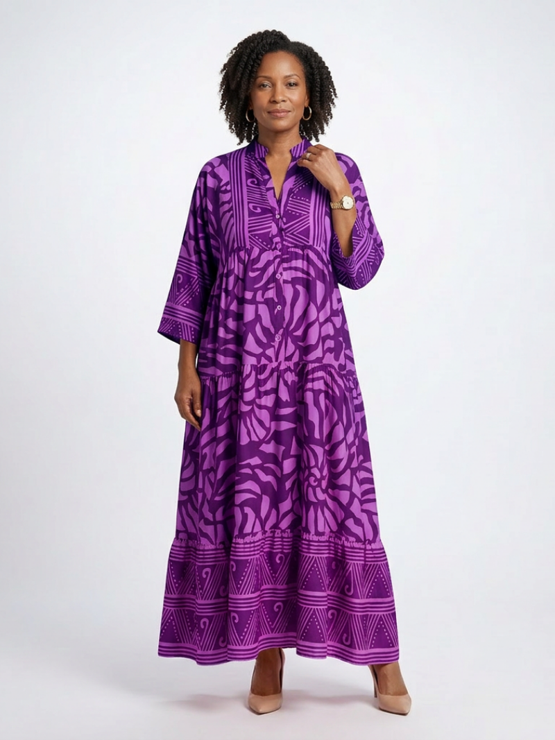 Marielle | Button Front Midi Dress