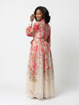 Cressida - Floral Sheer Long Sleeve Maxi Dress